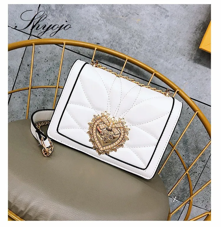 

2018 Fashion Chain Shoulder Bags Women Handbags Girls Bags Designer Famous Brands Pleated Ladies PU Leather Hand Bag Party Bag