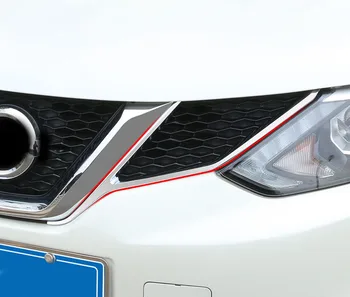 

2pcs for Nissan qashqai 2016-2017 front grill frame Trim decorate