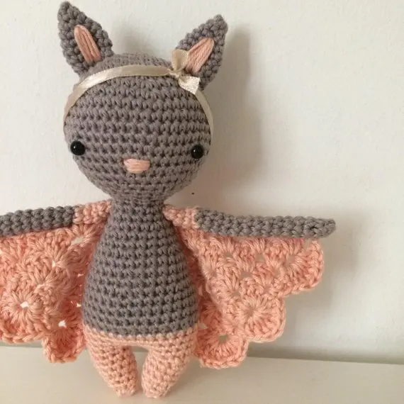 Крючком игрушки амигуруми летучая мышь девушка miss|Мягкие животные| |