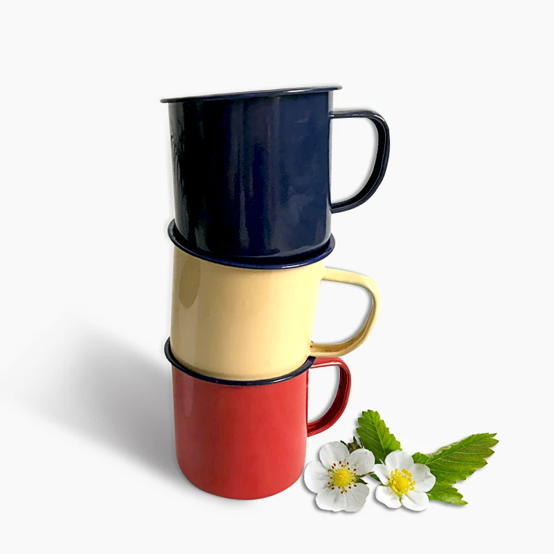 RUIDA кофейная чайная чашка ностальгическая креативная винтажная эмалированная посуда для влюбленных кофейные чашки чайная чашка с печатным покрытием эмаль
