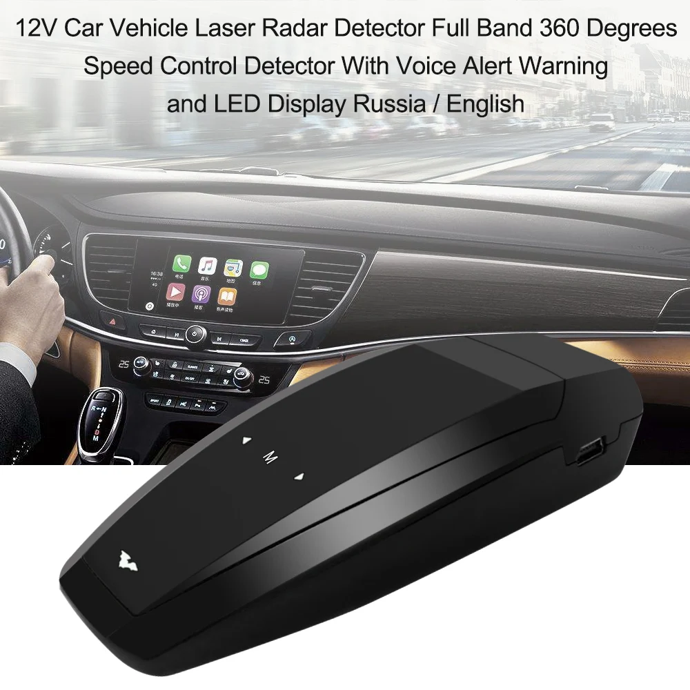 12V Car Vehicle Laser Radar Detector Alarm System And Security 360