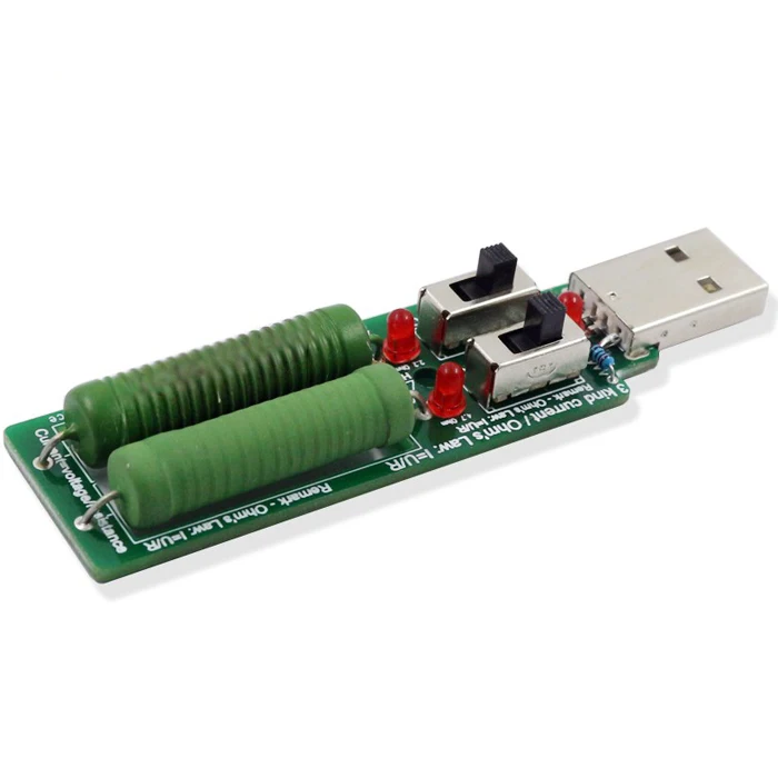 USB резистор DC электронная нагрузка регулируемый 3 тока 5 В 1A/2A/3A батарея Емкость
