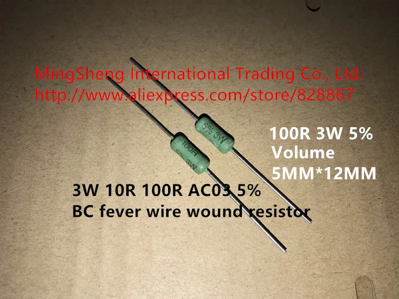 RESISTORE FILO-ferita; con dissipatore di calore; Vite; 33Ohm; 100W; ± 5/% 1 pz