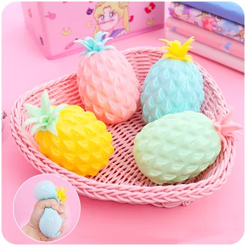 

1 random delivery Decompression toy pineapple shape squeezing music toy vent ball fruit pinch does not crack pressure toy