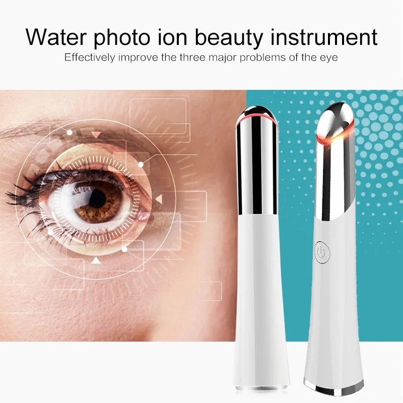 

Heated Sonic Electric Eye Massager Anti Aging Wrenkle Eye patch Relief Micro-current Massage Negative lon Importing Eyes Device