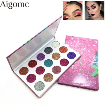 

AIGOMC 15 Colors Loose Pigment Eye Shadow Makeup Metallic Color Glitter Eyeshadow Powder for Women Brand Beauty Maquiagem