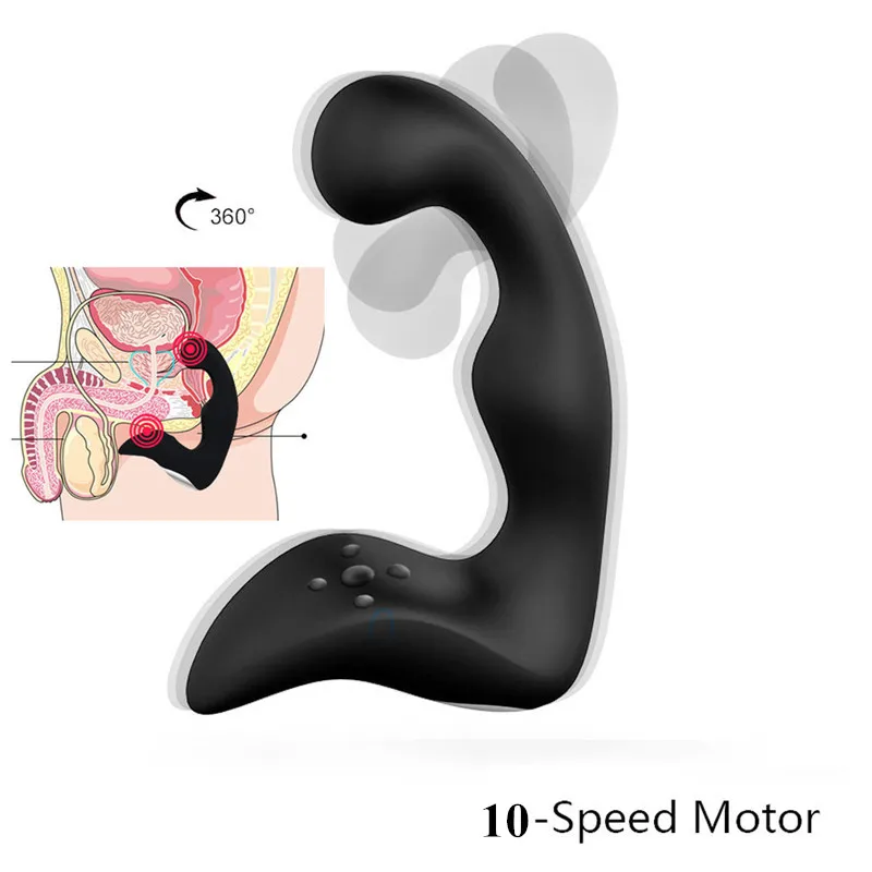 

Powerful Sex Toys for Man Anal Butt Plugs Vibrator 10 Speeds Prostate Massage Anal Vibration Stimulation Male Masturbation Q234