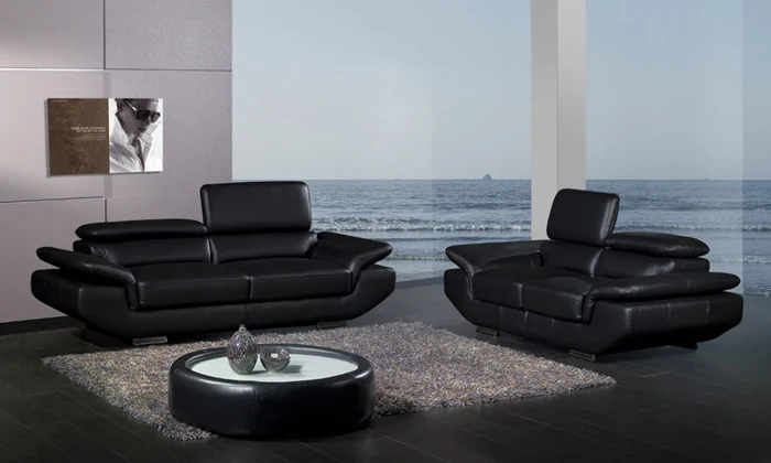 Online Get 3 2 Black Leather Sofas Aliexpress Alibaba Free Shipping 2017 Modern Design 1 2 3 Black Top Grain Cattle Leather Sofa Set Adjusted Headrest Good A228