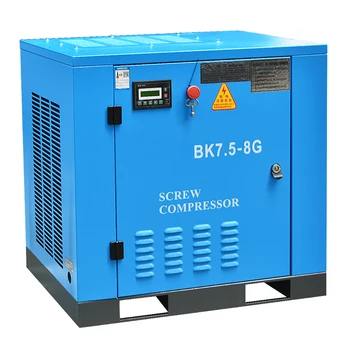 

BK7.5-8G Power Frequency Industrial Air Compressor High-quality Power Tools Screw Air Compressor 0.8Mpa 1.2m3/min 7.5KW Hot Sale