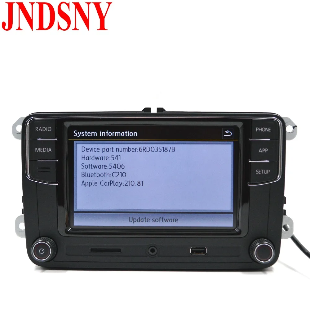 JNDSNY CarPlay Noname RCD330 RCD330G плюс CarPlay автомобиль MIB радио для VWGolf 5 6 Jetta CC Tiguan Passat B6 B7 Polo 6RD 035 187B