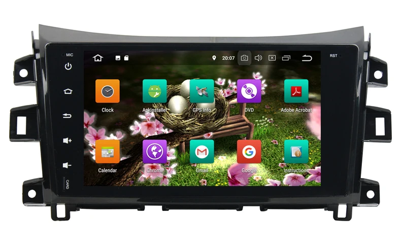 Cheap HD 1024*600 octa core android 9.0 car audio player for nissan Navara Frontier NP300 2014-2017 gps navigation autoradio head unit 8