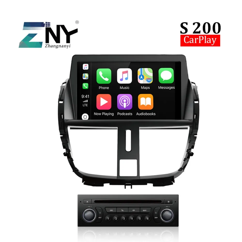 S200 8 &quotAndroid автомобильный DVD для Peugeot 207 207CC Авто Стерео FM Радио RDS GPS навигация