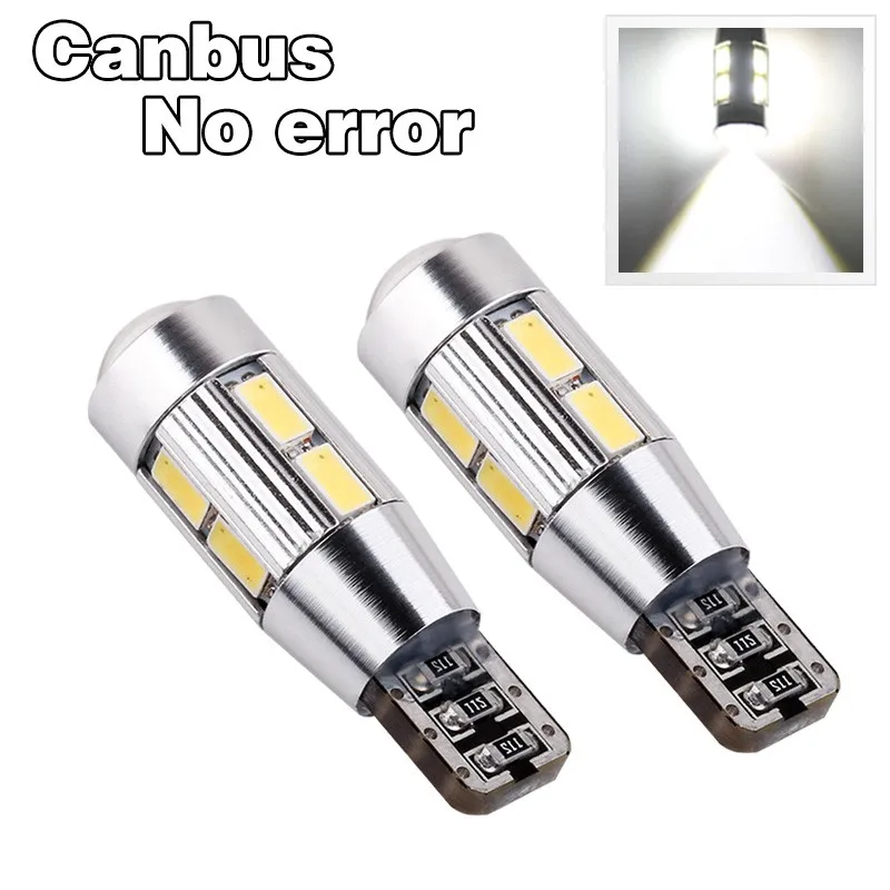 2 шт. T10 W5W 5630 SMD белый CANBUS OBC без ошибок светодиодный светильник 501 dash светодиодный автомобильный светильник интерьерный светильник s автомобильный светильник для парковки 12 В