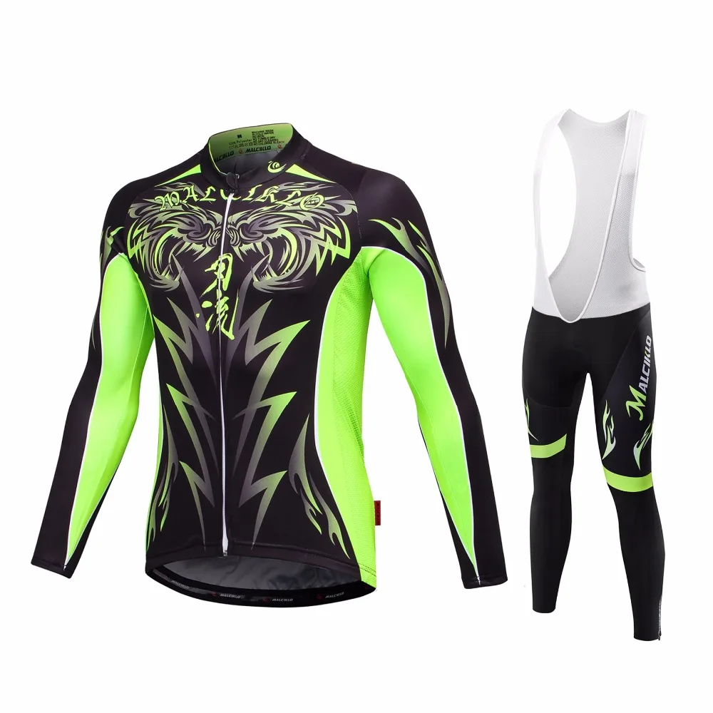 Malciklo 2017 Winter Thermal Fleece Cycling Jersey Set Maillot Ropa