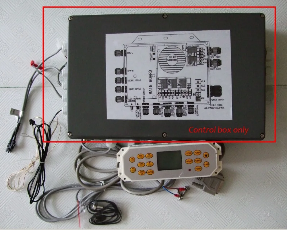 

Spa Master controller box Pack only Fit for China winer AMC Hot tub with Yellow display panel