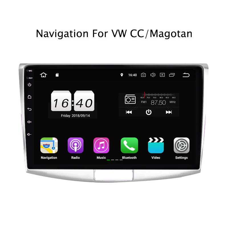 10 1 дюймов PX30 Android 9 0 автомобильный DVD мультимедийный плеер для VW CC Magotan 2012-2018 gps