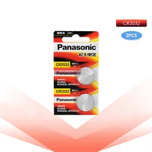 PANASONIC 2 шт. cr2032 DL2032 ECR2032 5004LC KCR2032 BR2032 3 В литиевая батарейка для часов, игрушечных автомобилей