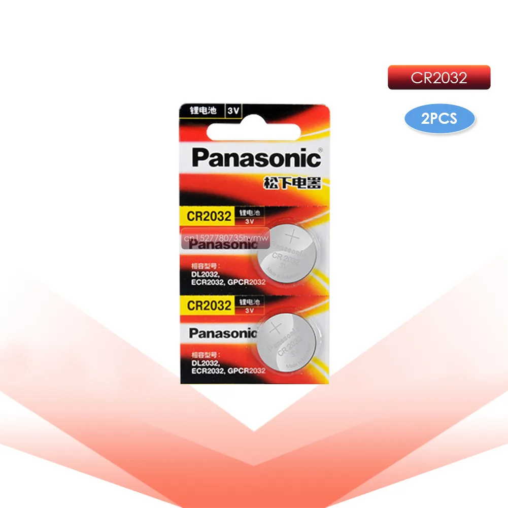 

PANASONIC 2pc original cr2032 DL2032 ECR2032 5004LC KCR2032 BR2032 3v button cell coin lithium batteries for watch car toy