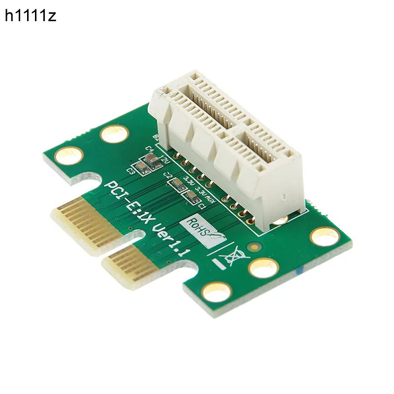 H1111Z PCI E Express X1 адаптер Райзер карта PCIE слот преобразователь карты 90 градусов для 1U