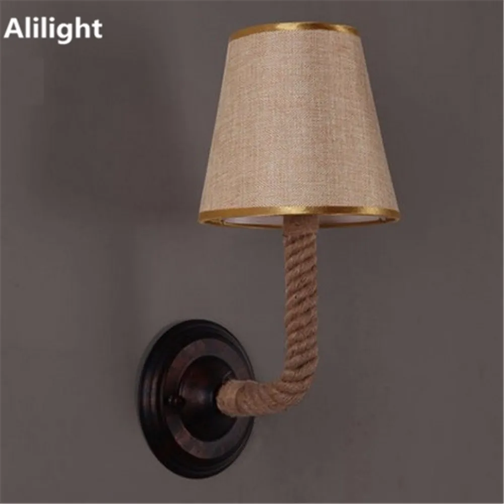 4American-Village-Loft-Style-Rope-Wall-Sconce-Antique-Fabric-LED-Wall-Light-For-Home-Indoor-Lighting