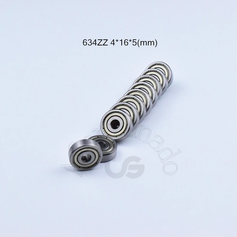 

Подшипник 634ZZ, 10 шт., 4*16*5 (мм), бесплатная доставка, высокоскоростные запасные части для механического оборудования из хромированной стали с металлическим запечатанным покрытием