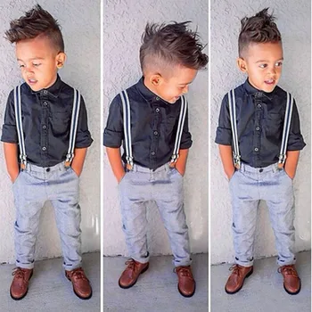 

Vetement Garcon Marque Gentleman Boys Sets T-Shirt+Boys Pants Handsome Spring Kids Clothing Fashion Vetement Garcon Marque