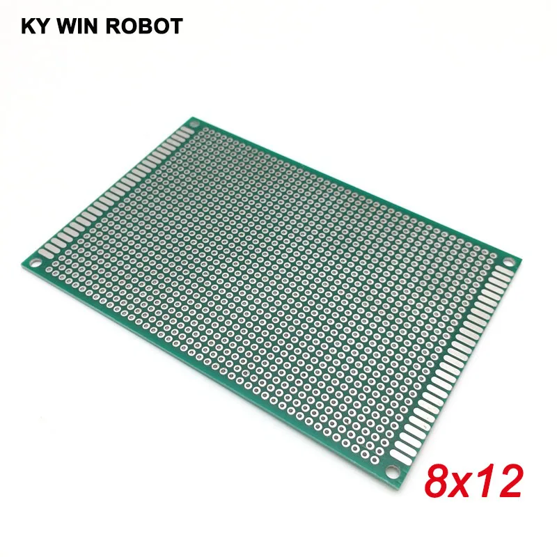 1pcs 8x12cm 80x120 mm Double Side Prototype PCB Universal Printed Circuit Board Protoboard For Arduino 5pcs pcb board 6x8cm double sided protoboard universal circuit board green 6 8cm prototype board diy electronic kit