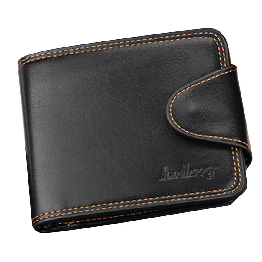 Men Wallets Money Clip Mens Fashion Leather ID Card Billfold Purse WalletCasual Short Style Wallet men's #30 | Багаж и сумки