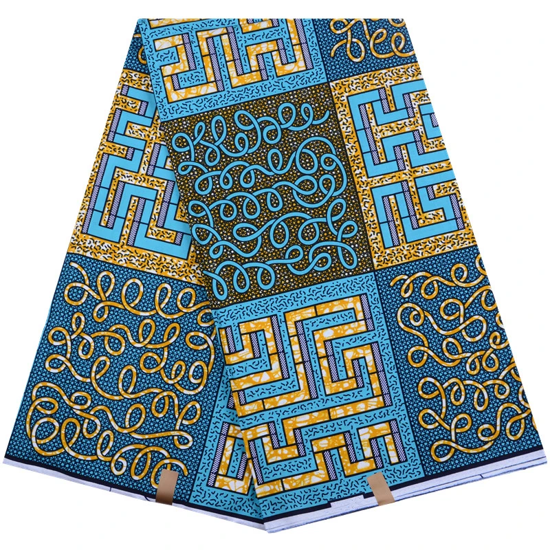 

African Hollandais Dutch Wax Print Black Fashion Java Wax 100% Cotton Veritable Real Wax Java Ankara Fabric For Party 1494