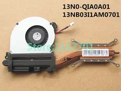 Ноутбук/тетрадь процессор охлаждения радиатора и вентилятор для ASUS Transformer Book Trio TX201 UDQFRYH91DAS 13N0-QIA0A01 13NB03I1AM0701