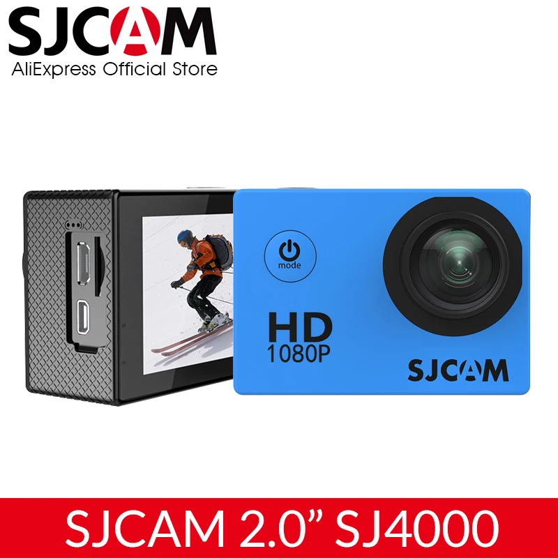 Оригинальная Экшн-камера SJCAM SJ4000 Basic Водонепроницаемая камера 1080P на шлем HD 2 0