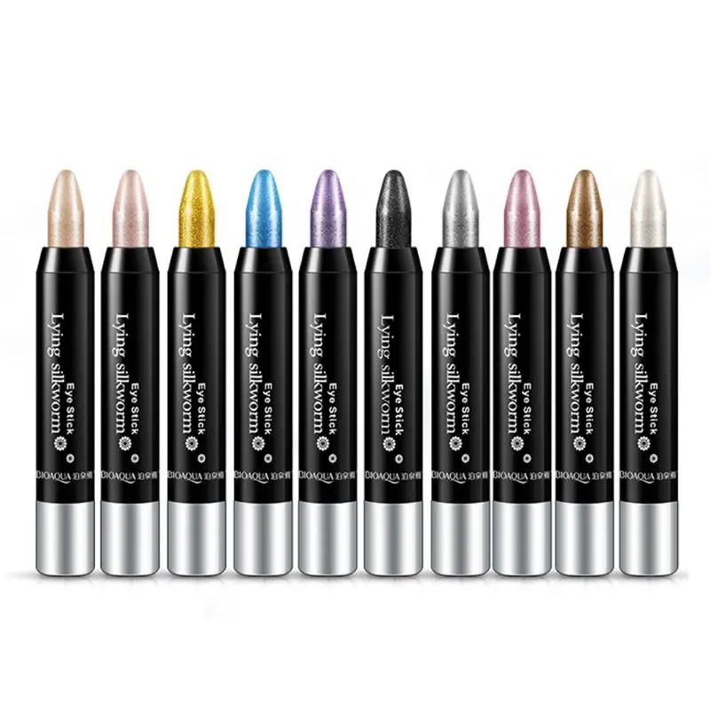 Women Glitter Eyeshadow Pen Waterproof Highlighter Shimmer Brighten