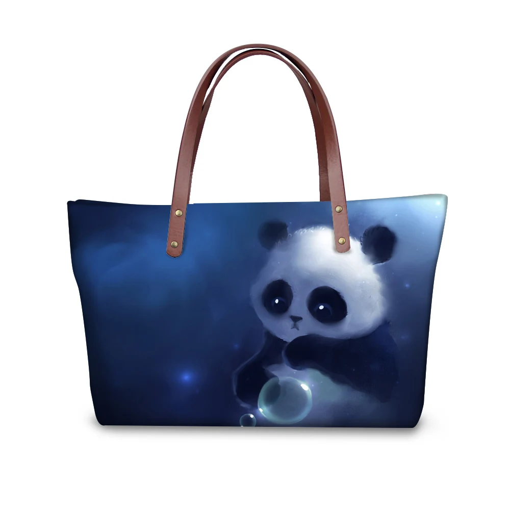 

Cute 3D Panda Animal Prints Women Cross-body Messenger Bag Large Capacity Ladies Handbag Bolsa Feminina Beach Bags