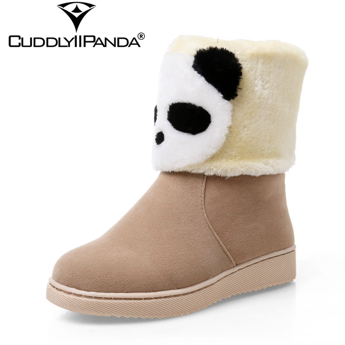 CuddlyIIPanda 2019 милые Гигантские панды снежные сапоги Kawaii животные женские зимние из