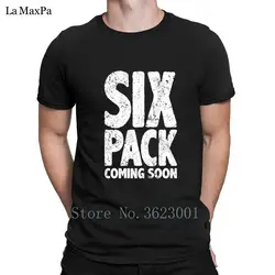 Дизайн Письма футболка для Для мужчин шесть пакет в ближайшее время футболка человек сплошной Цвет футболка нормальный Для мужчин