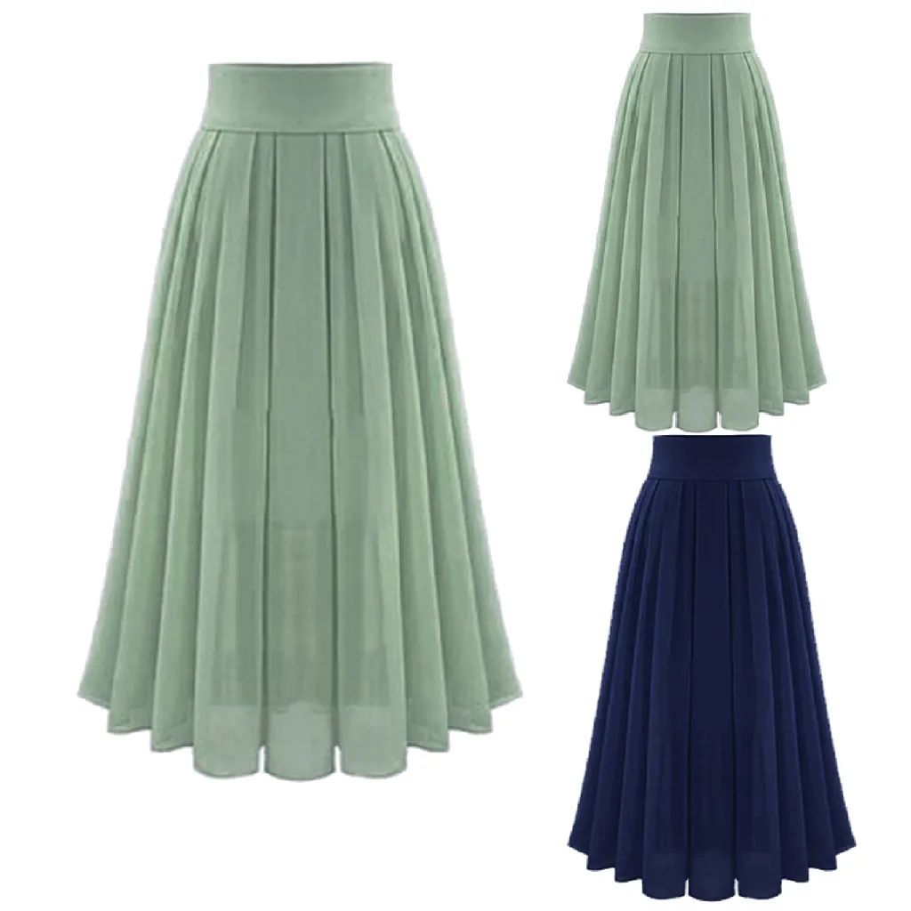 

Women's Sexy Party Chiffion High Waist Lace-up Hip Long Skirt