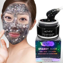 ALIVER блестящая Звездная маска, блестящая маска для лица, Очищающая маска Galaxy Sparkles, укрепляющая, увлажняющая, чистая, для лица