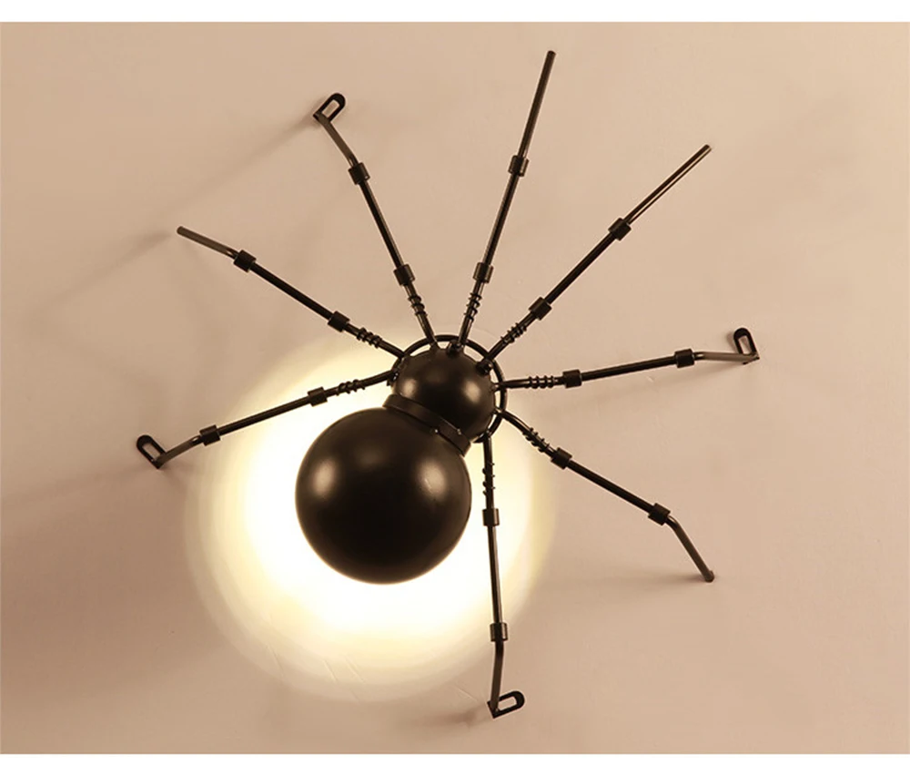 Промышленный ветер Жук паук муравей настенный светильник детская комната животное Хэллоуин балкон художественный креативный светильник деко лампа