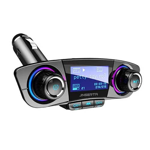 JINSERTA Мини Bluetooth MP3 плеер с fm-передатчиком светодиодный экран Handsfree TF карта USB Play Автомобильный mp3 плеер - Цвет: E3181