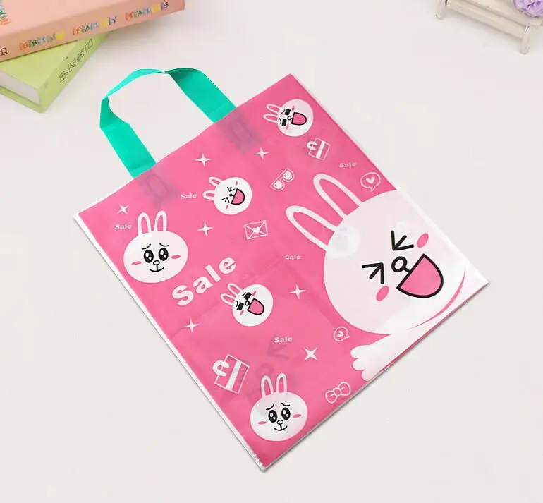 30*30+8cm Cute Cheap Boutique Cloth children Gift Packaging Bag,pink