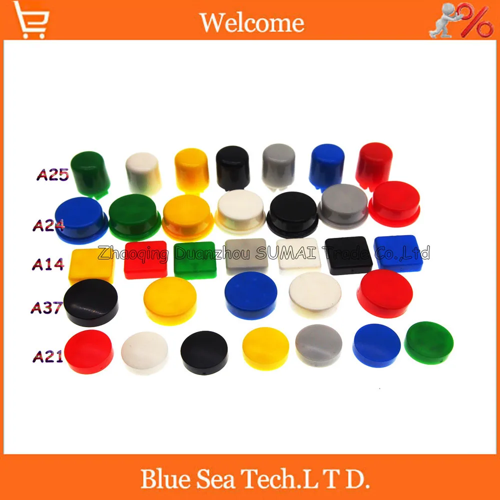 

5 models choose or Mix Tactile Push Button Switch Cap,tact Switch button Cap for 12*12*7.3mm switch,multi/Mix Color