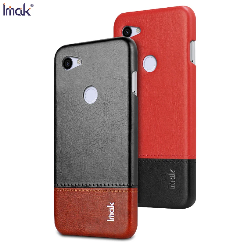 

For Google Pixel 3A XL Case Cover IMAK Vintage Case pu Leather PC Hard Cover Fitted Cases For Google Pixel 3a XL