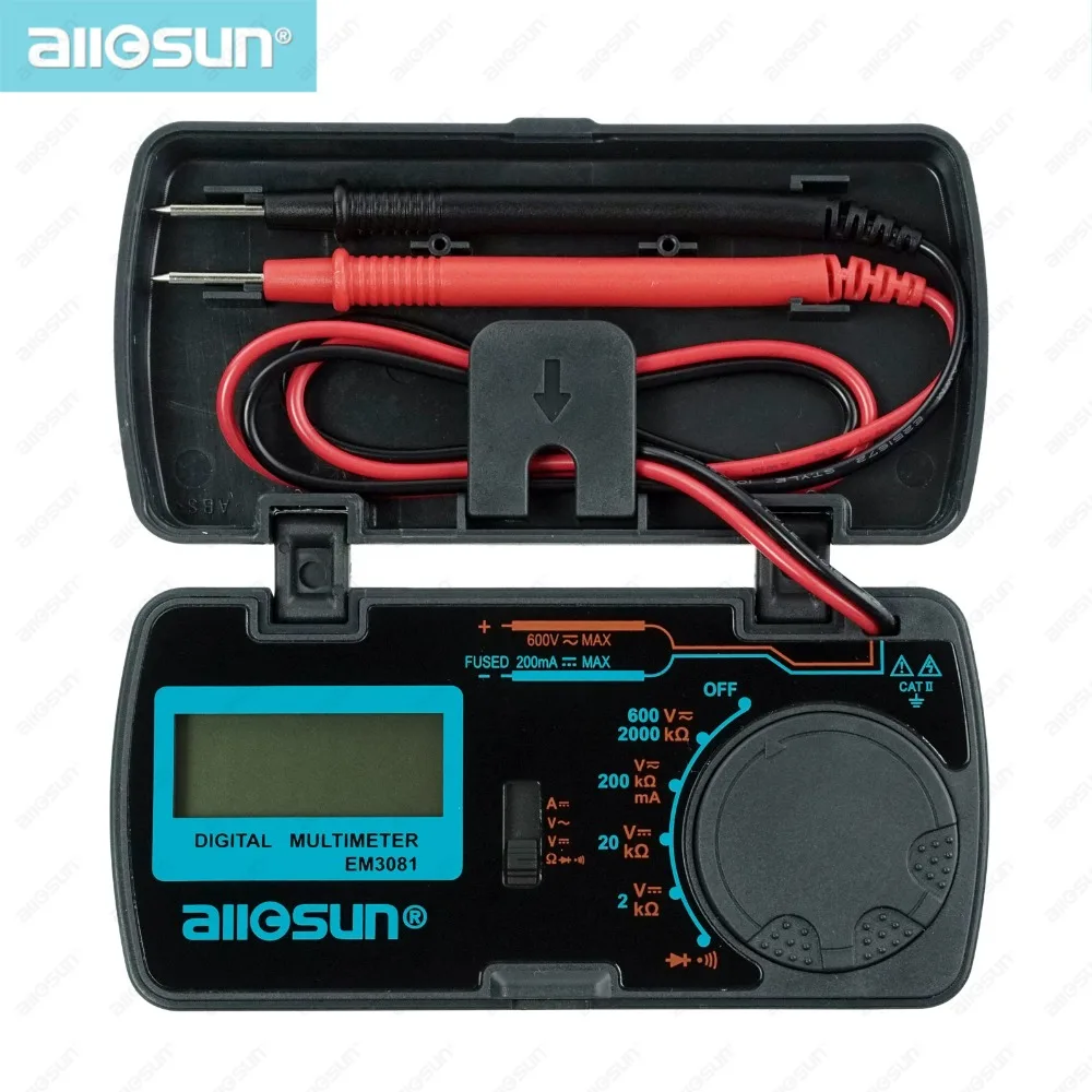ALLOSUN Digital Multimeter Voltage Current Continuity Current Tester 3 1/2-digit LCD, with Max. Reading of 1999 Amp Volt and Resis並行輸入 ALLOSUN Automotive Digital Multimeter 5 Digit Auto UK | Ubuy