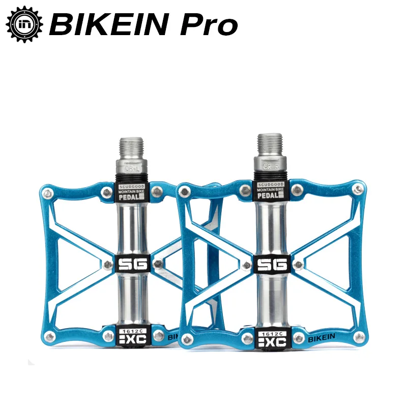 

BIKEIN Outdoor Sports 9/16" MTB BMX Platform Pedals Cycling Mountain Bike Bicycle CNC Aluminum 3 Sealed Bearings Pedal 5 Colors