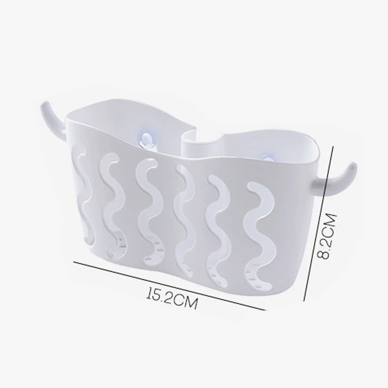 بسيطة الالتصاق بالوعة الجرف الصابون الإسفنج استنزاف رف المطبخ رفوف الحمام مصاصة شنقا سلة تخزين أداة