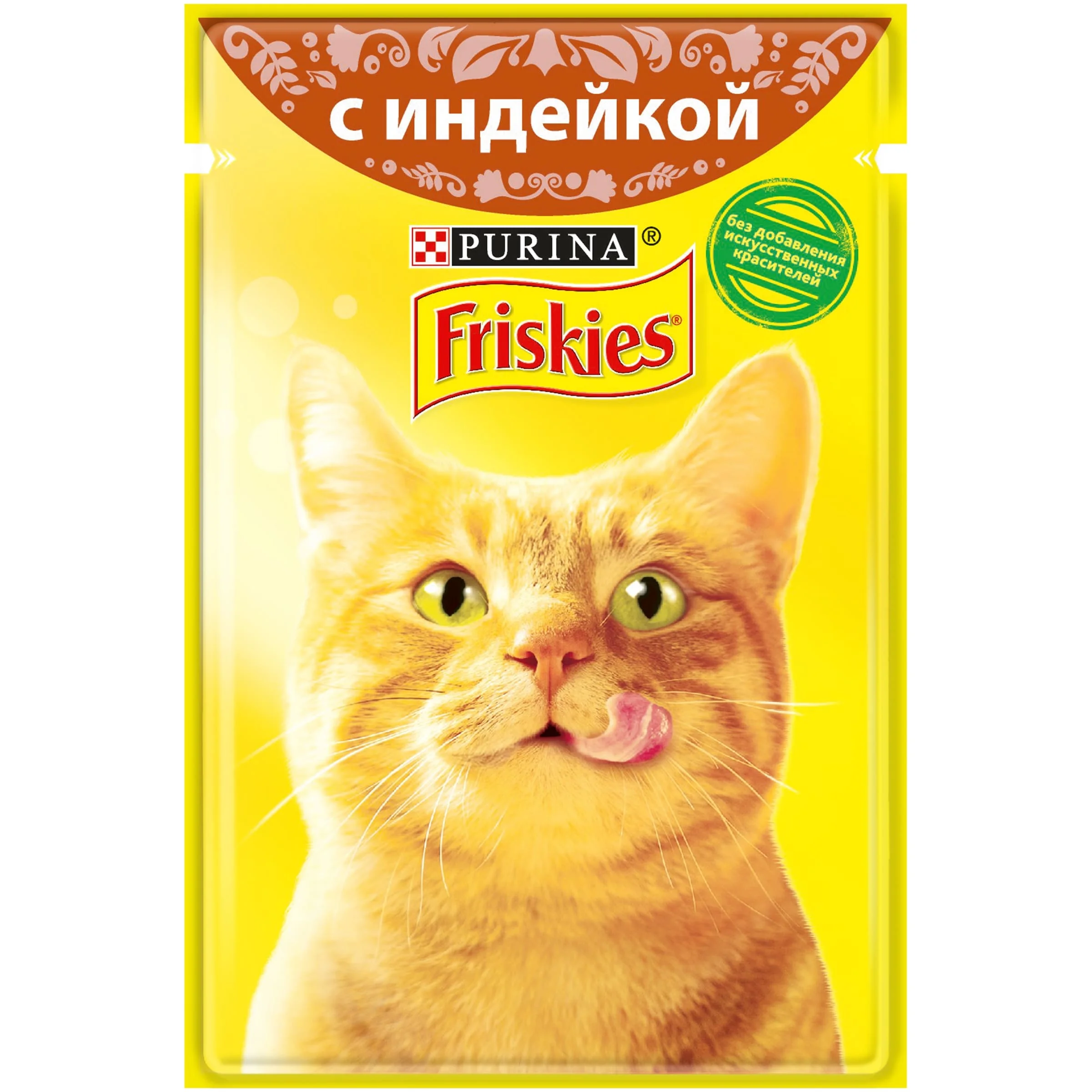 Набор влажный корм для кошек Friskies с индейкой в подливе, Пауч, 85 г x 24 шт