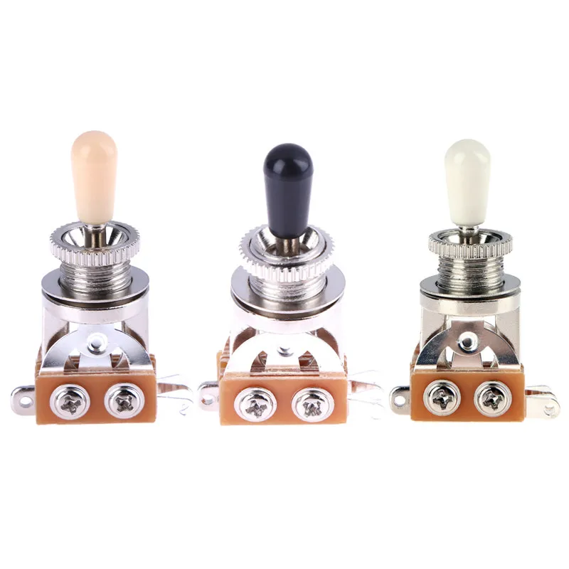 

Silver Metal Switch Gear Plated Electric Instruments LP 3-way Timbre Converter Pickup Toggle Instruments Accessories
