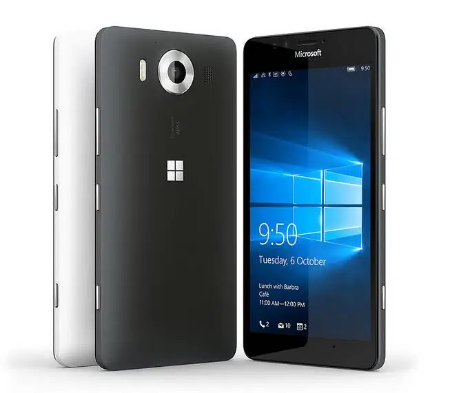 Разблокированный Lumia 950 Nokia microsoft 3 ГБ ОЗУ 32 Гб ПЗУ Windows 10 мобильный телефон 4G LTE GSM 5,2 ''wifi gps Hexa Core