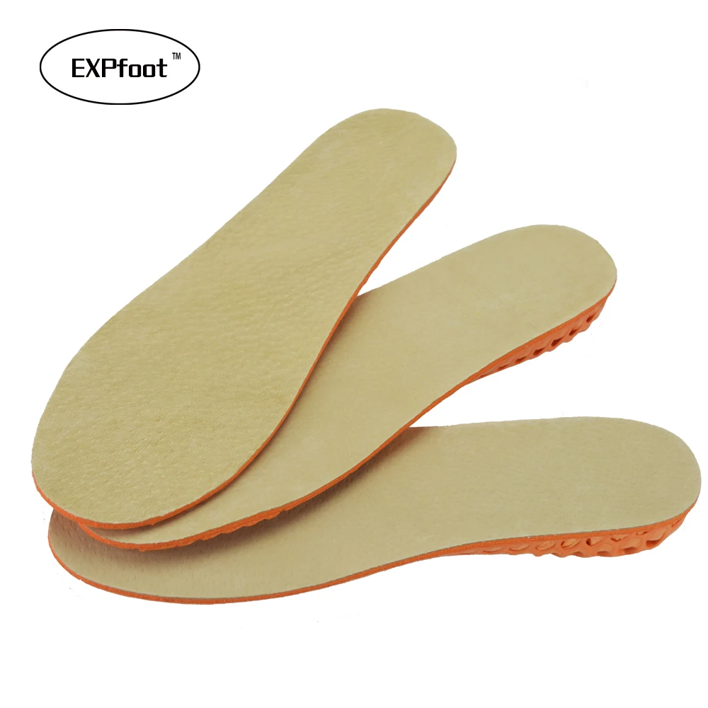 EXPfoot Leather Height Increase Insoles Memory Foam Invisible Heel Shoe