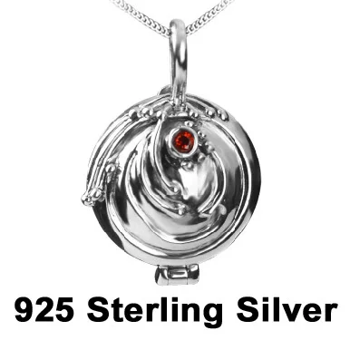 

925 Sterling Silver The Vampire Diaries Elena Vervain Necklace Box Pendant Necklace high quality fashion women jewelry fan gift